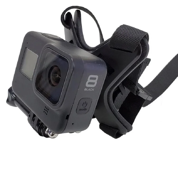 Motocicleta Capacete Chin Stand Mount Suport Para GoPro Hero9 Black At1108 - Preto