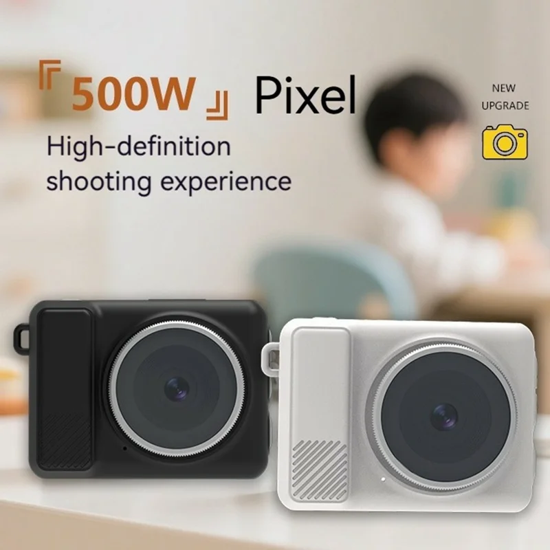 Y4000+ 2,7K 5MP 2,0 Zoll Bildschirm Mini Retro Filter Kamera Videorekorder mit 16X Digitalzoom TF-Kartensupport - Schwarz