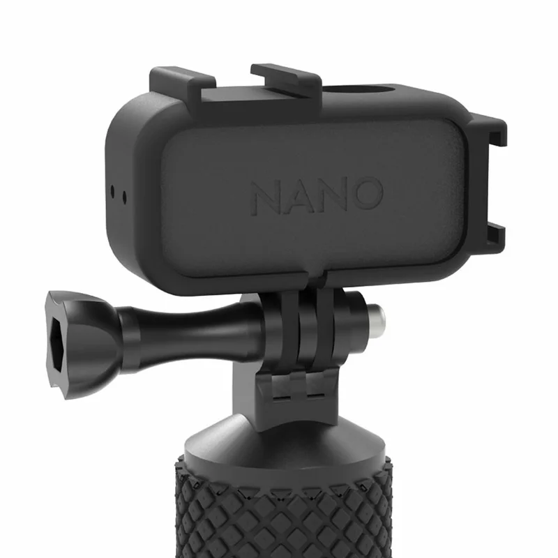 قطعتان / طقم من أطواق تصوير أفقية ورأسية لهاتف DJI Osmo Nano مع إطار حماية وإمكانية تثبيت بمحول 1/4 بوصة