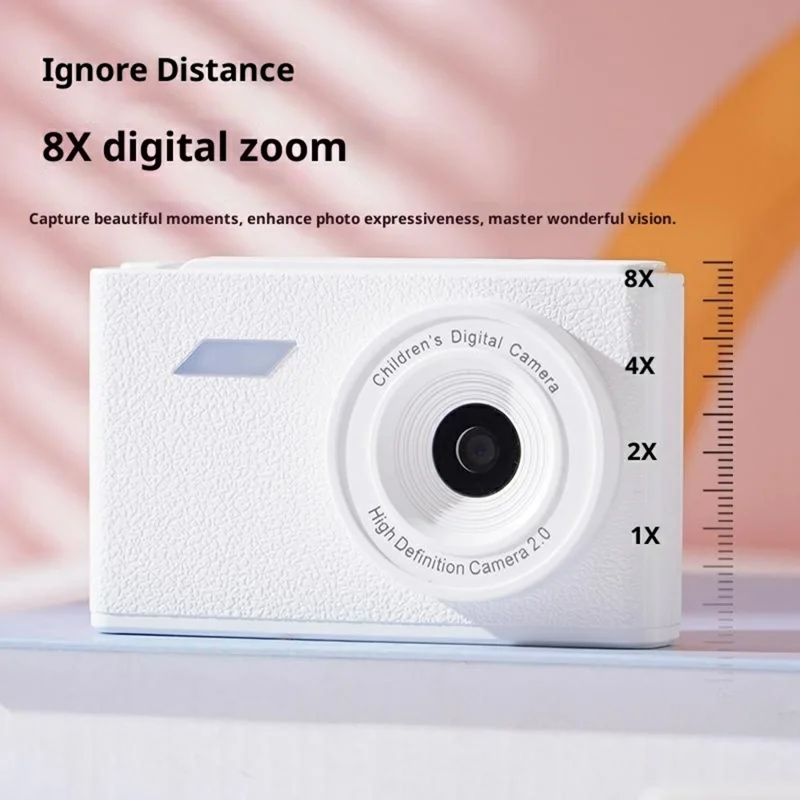 Z008 96MP 1080P CCD Retro Digitale Camera 8X Digitaal Zoom Mini Camera AF Autofocus - Wit