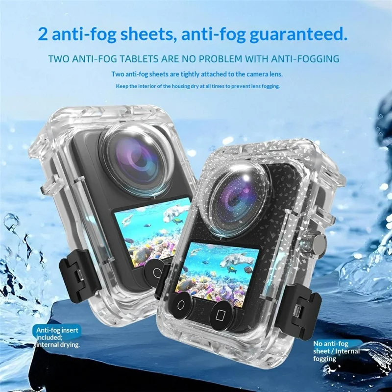 Voor DJI Osmo 360 Panoramisch Actioncamera Waterdichte Hoes 60m Onderwater Bescherming Shell Compatibel met Magnetische Quick-Release Basis