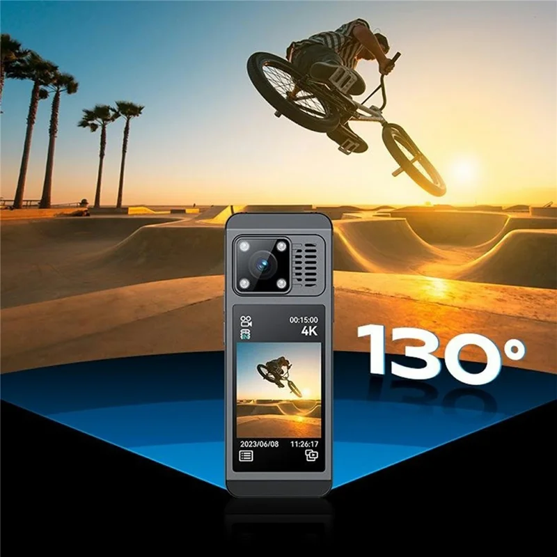A200 4K Actionkamera 130° Weitwinkel WiFi Motorradfahrtaufzeichnung mit Nachtsicht