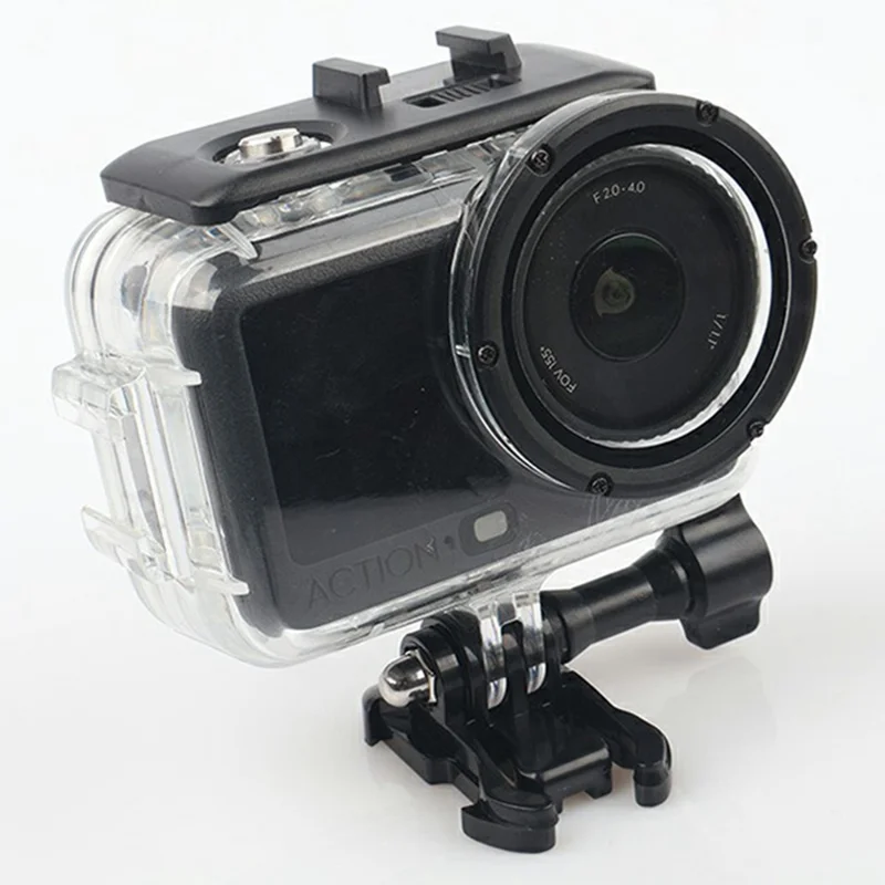 Wodoodporna obudowa do DJI Osmo Action 6, 60 m, obudowa ochronna na aparat akcji z HD szybą z hartowanego szkła