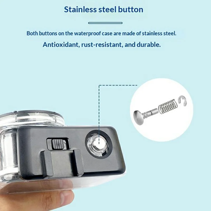 Wodoodporna obudowa do DJI Osmo Action 6, 60 m, obudowa ochronna na aparat akcji z HD szybą z hartowanego szkła