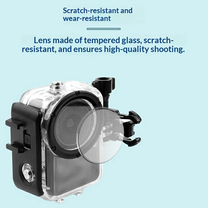 Wodoodporna obudowa do DJI Osmo Action 6, 60 m, obudowa ochronna na aparat akcji z HD szybą z hartowanego szkła