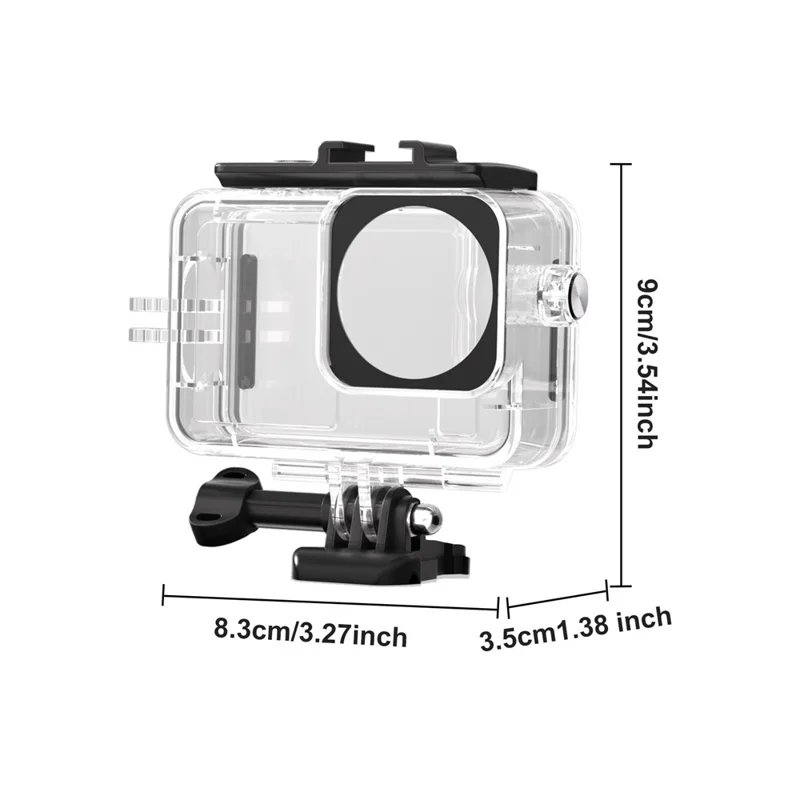 Carcasa impermeable para cámara DJI Osmo Action 6 para buceo submarino, carcasa resistente al agua hasta 45 m con filtro - Carcasa impermeable + filtro rosa