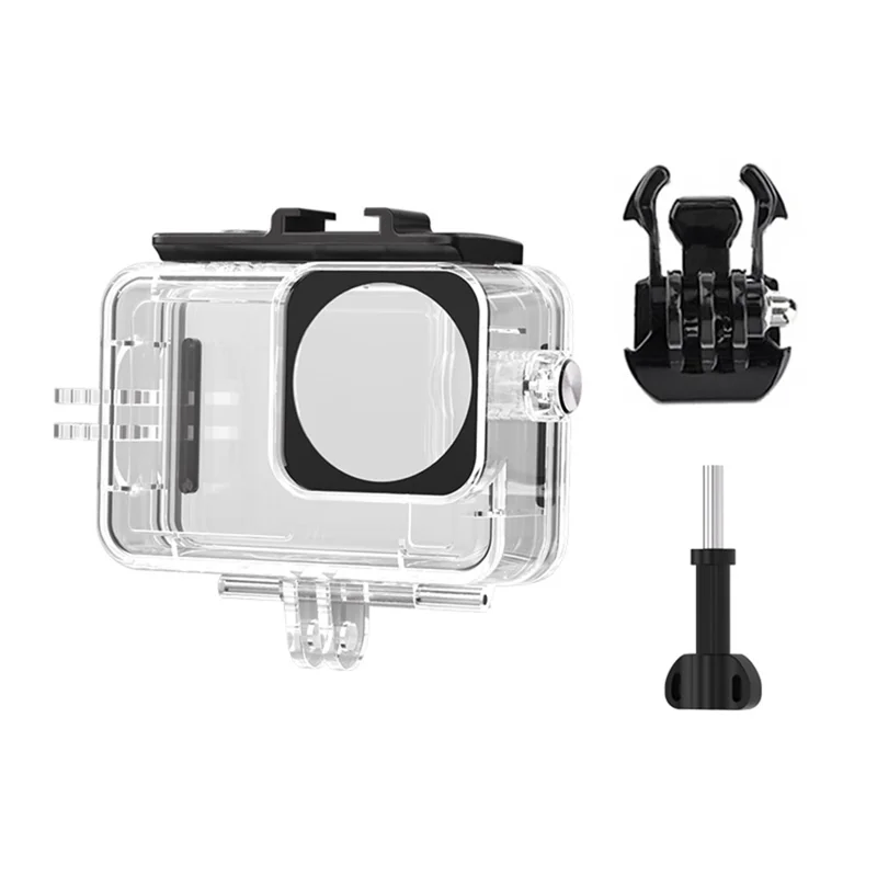Carcasa impermeable para cámara DJI Osmo Action 6 para buceo submarino, carcasa resistente al agua hasta 45 m con filtro - Carcasa impermeable + filtro rosa