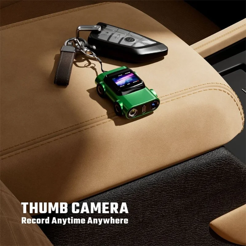 G5 2K HD Car Shaped Thumb Camera 1.0-inch TFT LCD Mini Digital Camera for Students (No TF Card) - Green