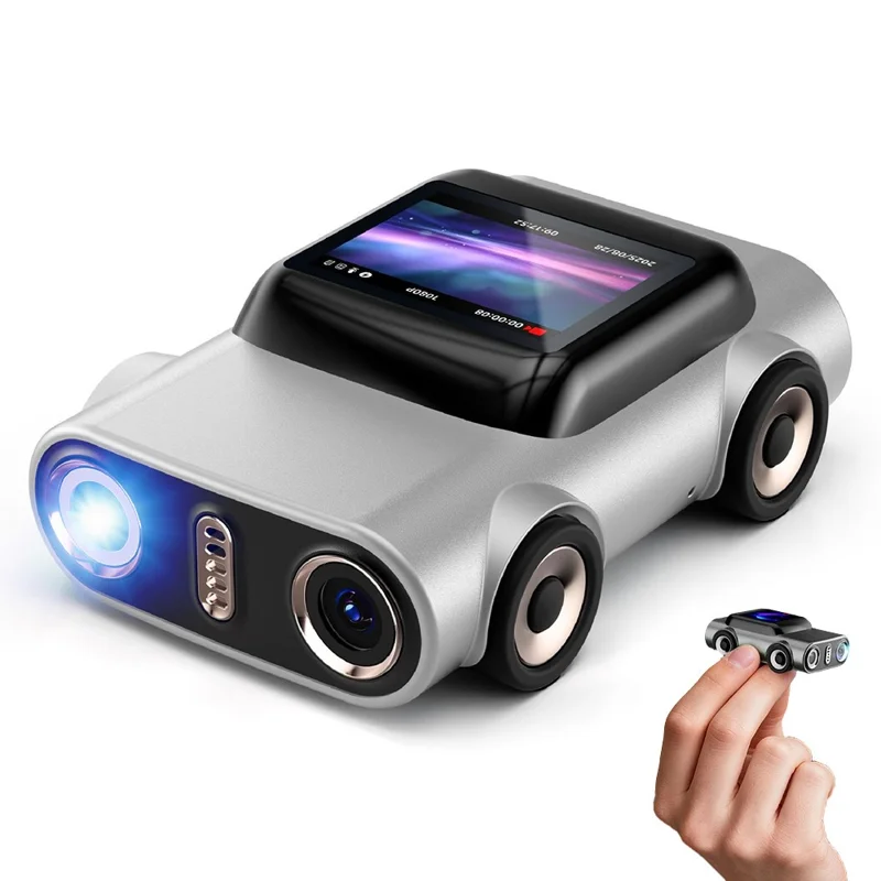 G5 2K HD Car Shaped Thumb Camera 1.0-inch TFT LCD Mini Digital Camera for Students (No TF Card) - Silver