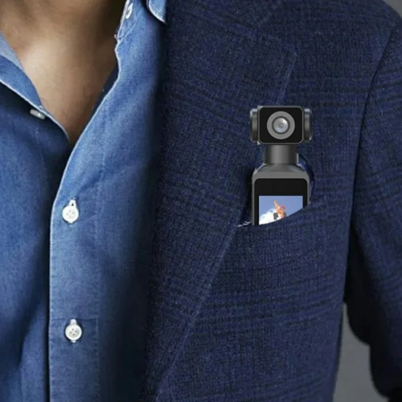 Cámara Deportiva K1 4K HD, Cámara de Acción con Lente Giratorio de 270 Grados y Micrófono de Solapa