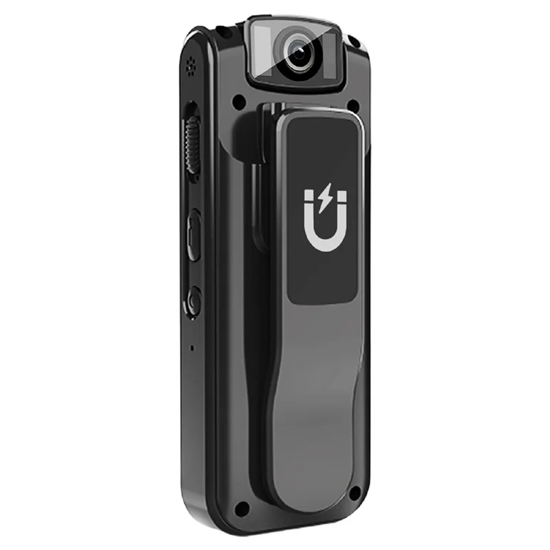 VD01 Tragbare Bodycam HD 1080P Aufnahmegerät für Vollzugsbeamte / Action-Kamera (ohne Speicherkarte) – Schwarz