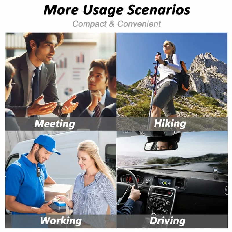 VD01 Tragbare Bodycam HD 1080P Aufnahmegerät für Vollzugsbeamte / Action-Kamera (ohne Speicherkarte) – Schwarz