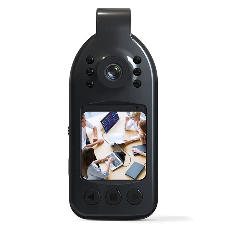 L09 2K HD Video Recorder 1.3 Inch Screen Portable Camcorder for Meeting  /  Law Enforcement (No TF Card) - Black