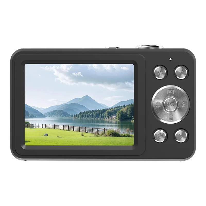 C16 Digital Camera 2.8 inch HD Screen Mini Camera with 16X Zoom  /  1080P Video for Student (No TF Card) - Black