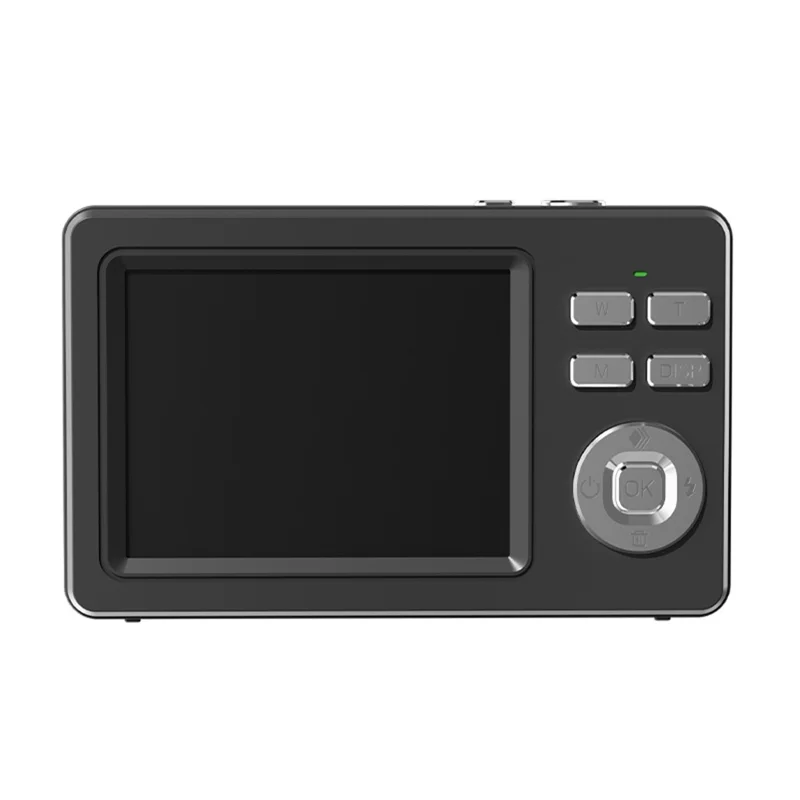 Z17 HD Digital Camera Ultra Thin Retro Portable Student CCD Compact Camera (No Memory Card) - Black