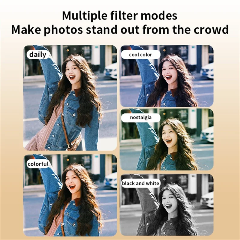 Cámara digital 68MP 4K HD con zoom óptico 16X, pantalla IPS de 2.8 pulgadas, enfoque automático, sin tarjeta de memoria - Rosa