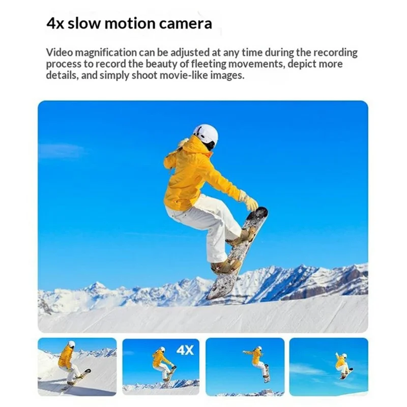 M30 4K Dual Lens Time-Lapse Digital Camera Self-Portrait Vlog Video Mini Camera (without Memory Card) - Black