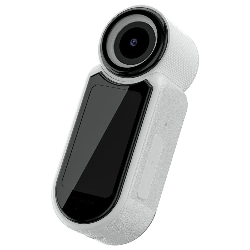 DVD03 Thumb Camera 180° Rotating DV Camcorder Magnetic Sports Camera 2.7K HD Video Recording No Memory Card - White
