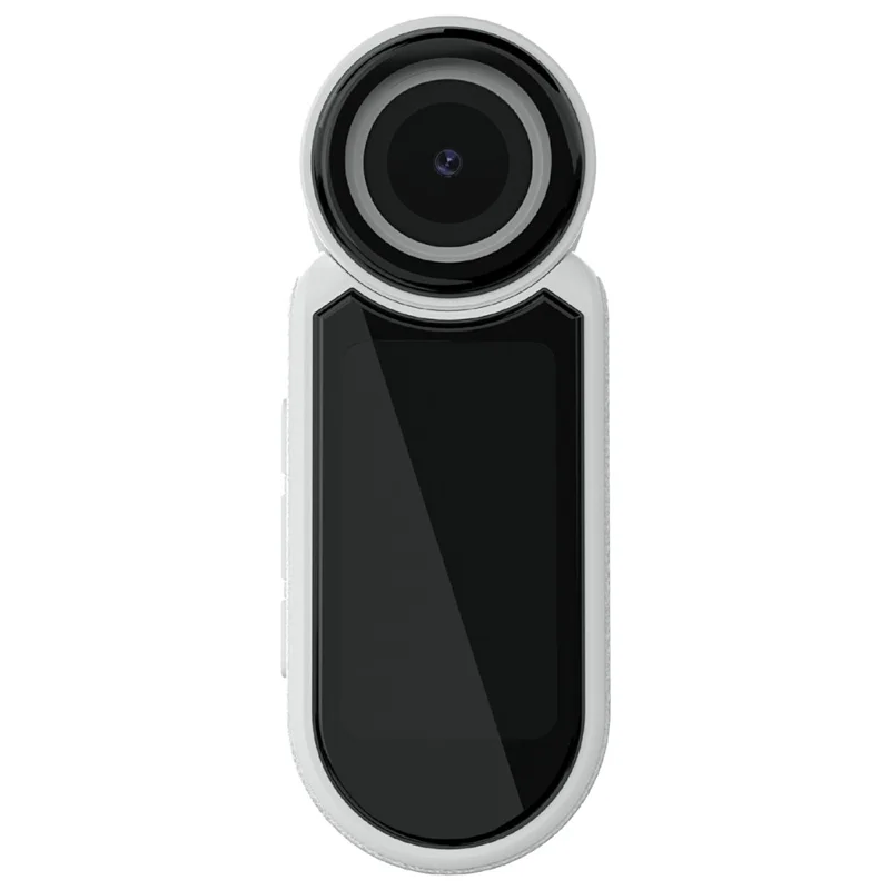 DVD03 Thumb Camera 180° Rotating DV Camcorder Magnetic Sports Camera 2.7K HD Video Recording No Memory Card - White