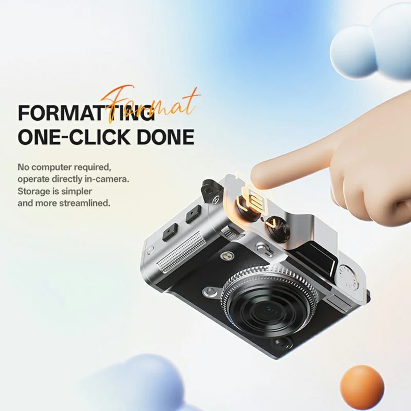 DC29S Flip Screen Camera 20MP High Definition Digital Camera For Students Campus Photography No Memory Card - Black