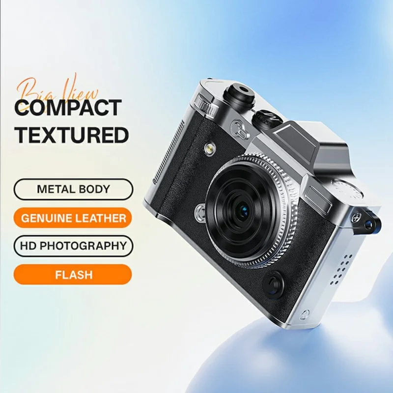 DC29S Flip Screen Camera 20MP High Definition Digital Camera For Students Campus Photography No Memory Card - Black