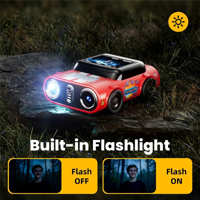 G5 AUTO Mini Thumb Camera 1080P HD Recording Student Wearable Keychain Car-Shaped Camera No Memory Card - Red