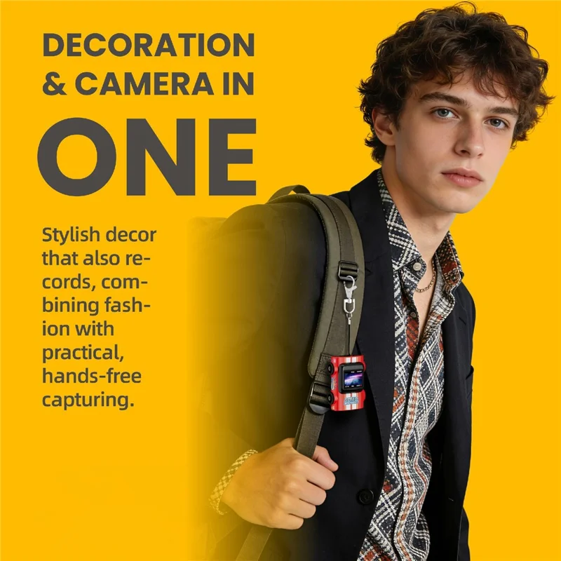 G5 AUTO Mini Thumb Camera 1080P HD Recording Student Wearable Keychain Car-Shaped Camera No Memory Card - Red