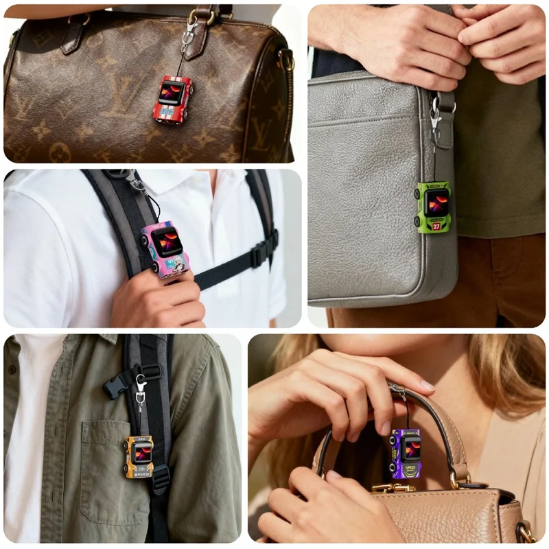 G5 AUTO Mini Thumb Camera 1080P HD Recording Student Wearable Keychain Car-Shaped Camera No Memory Card - Red