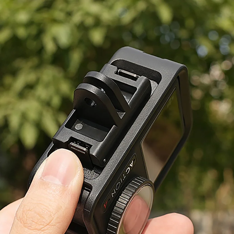 KC-543 Adaptateur magnétique de base pour DJI Osmo Action 5 Pro / 4 / 3 / Osmo 360 Caméra Adaptateur de fixation rapide - Noir