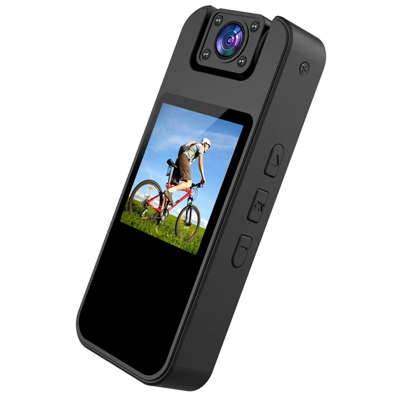 4K Action Camera with 180 Degree Rotating Lens Anti Shake Night Vision HD Video Recorder (without TF Card) - Black