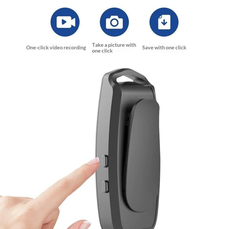 Cámara M28 4K Ultra HD para VLOG de Mascotas, Grabadora de Uso Colgante con Vista en Primera Persona - Negro