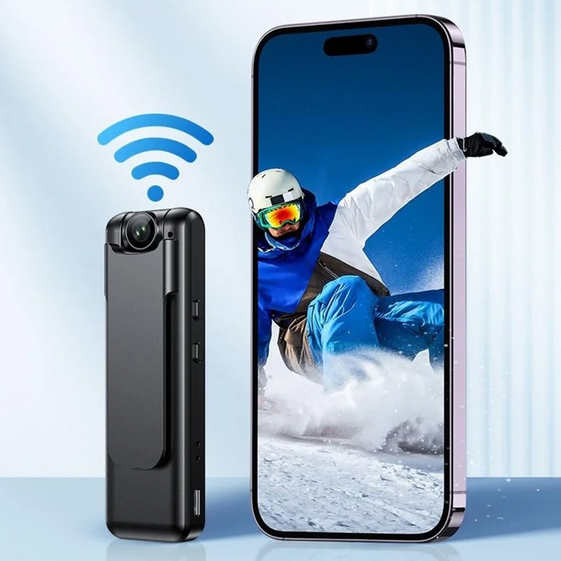 M13 4K Ultra HD Mini Camera 180 Degree Flip Lens Motion Detection Night Vision Video Recorder (without TF Card)