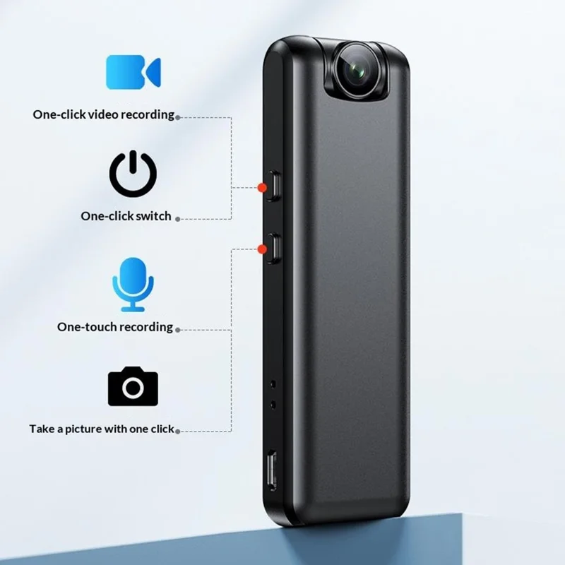 M13 4K Ultra HD Mini Camera 180 Degree Flip Lens Motion Detection Night Vision Video Recorder (without TF Card)