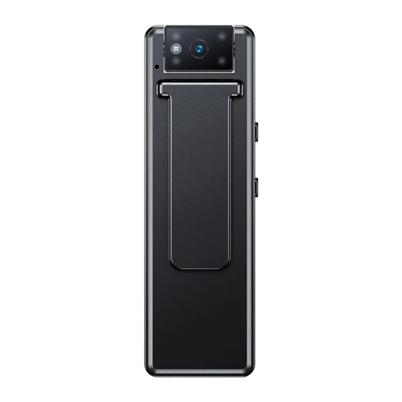 Cámara mini inalámbrica M15 4K HD WiFi con visión nocturna, grabadora de video tipo pinza - Negro