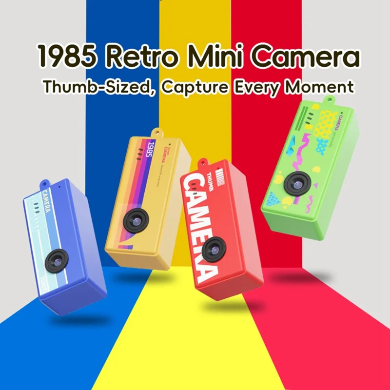 X7 0.96 Inch IPS Screen Retro Thumb Camera 1080P Full HD Recording Mini Digital Camera - Red