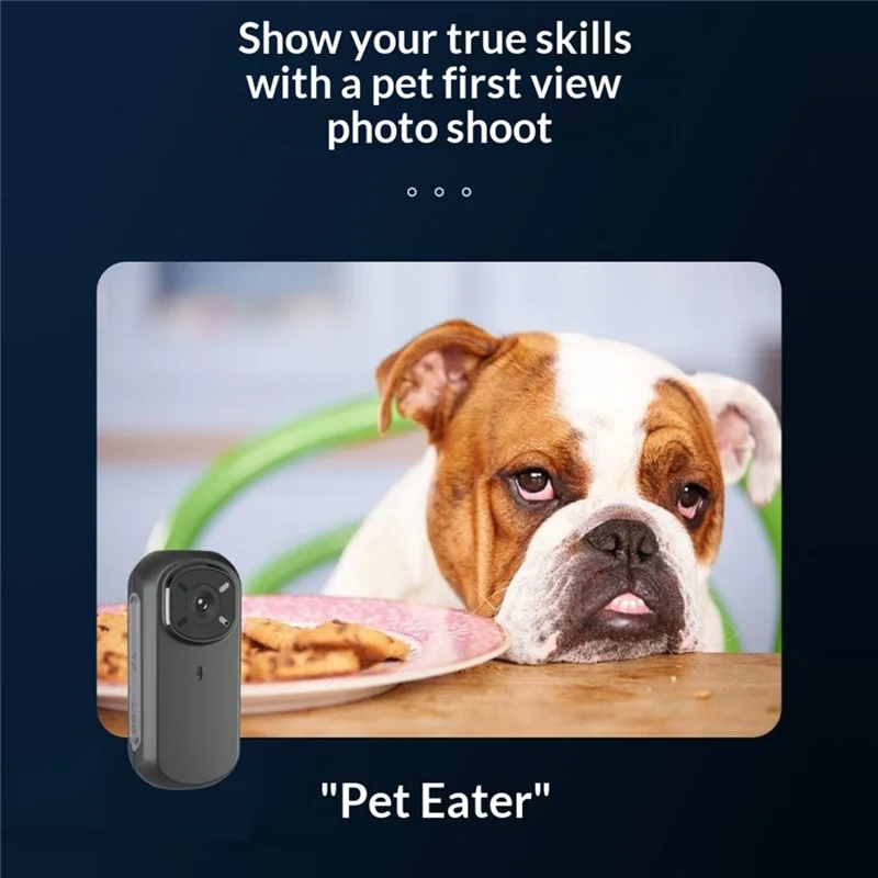 M31 4K Action Camera Outdoor Portable Thumb Camera Magnetic Charging 4K HD Pet Vlogger - Black