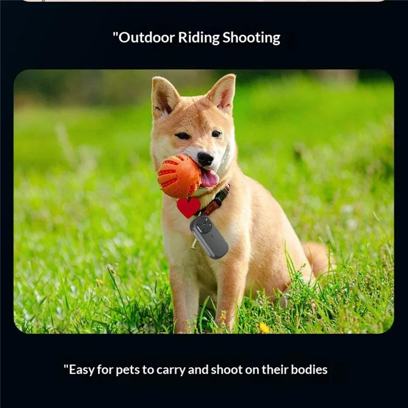 M31 4K Action Camera Outdoor Portable Thumb Camera Magnetic Charging 4K HD Pet Vlogger - Black