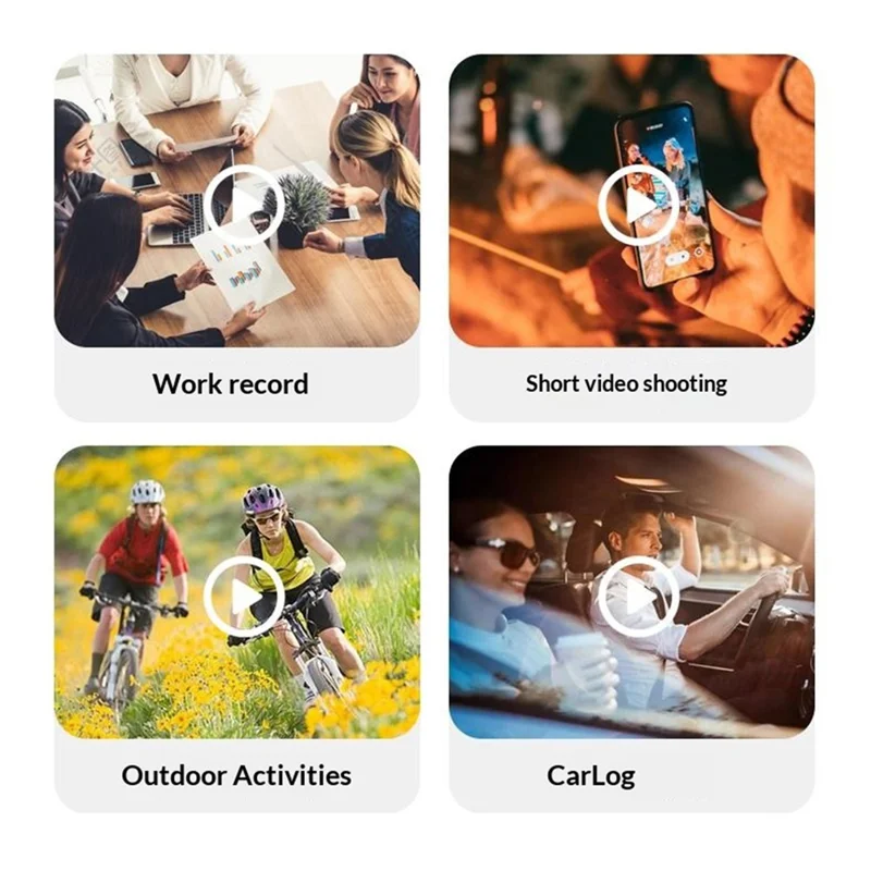 M31 4K Action Camera Outdoor Portable Thumb Camera Magnetic Charging 4K HD Pet Vlogger - Black