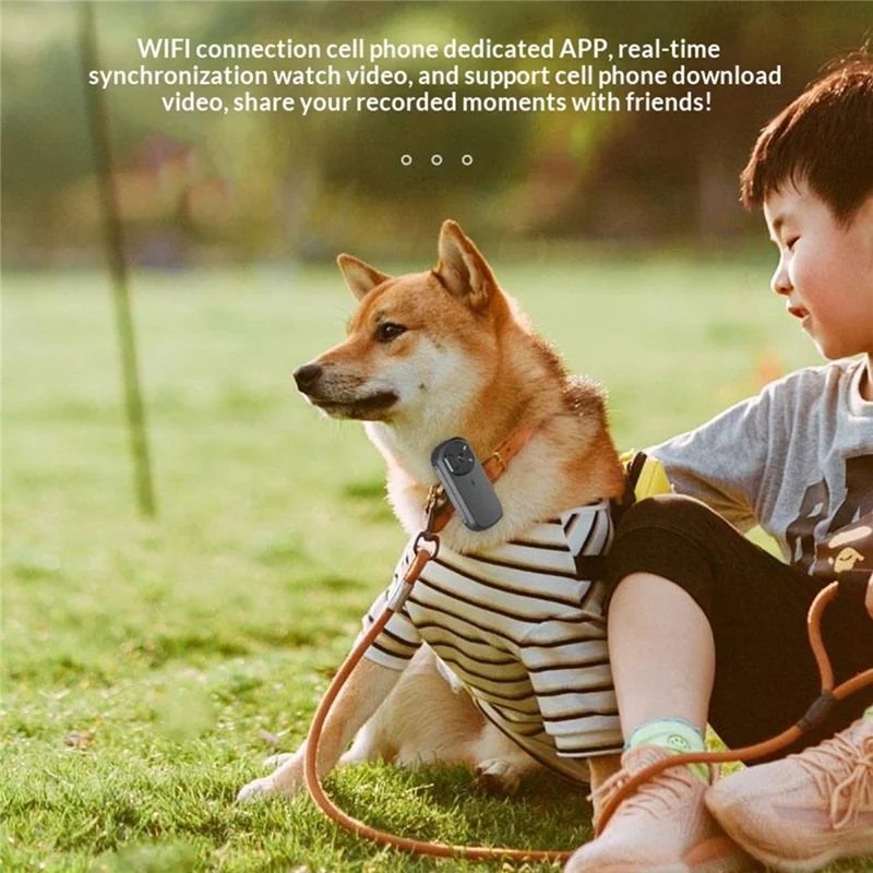 M31 4K Action Camera Outdoor Portable Thumb Camera Magnetic Charging 4K HD Pet Vlogger - Black