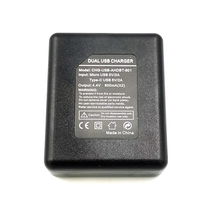 Chargeur de Batterie à Double Canal Pour GoPro Hero 9 Black