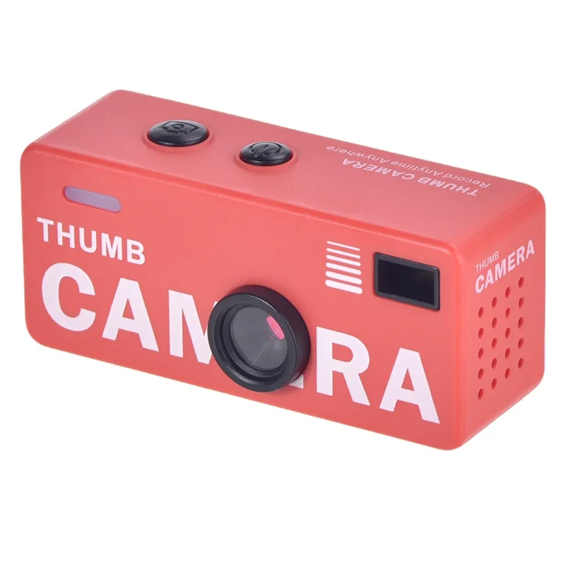 G6+ Mini Thumb Camera 0.96 Inch TFT Screen Wide Angle Pocket Video Recorder (without Memory Card) - Red