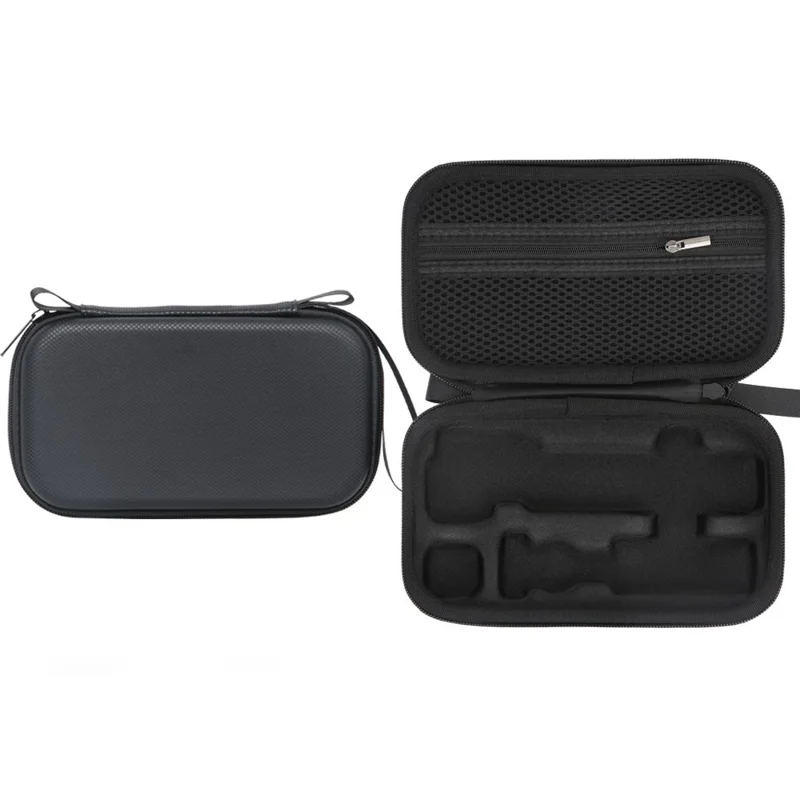 Przenośny futerał na DJI Osmo Pocket 4, torba magazynowa z tworzywa PU, ochronna twarda obudowa - Czarny