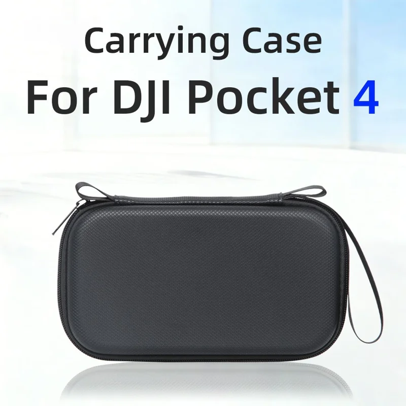 Przenośny futerał na DJI Osmo Pocket 4, torba magazynowa z tworzywa PU, ochronna twarda obudowa - Czarny