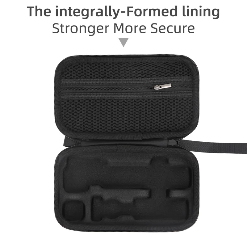 Przenośny futerał na DJI Osmo Pocket 4, torba magazynowa z tworzywa PU, ochronna twarda obudowa - Czarny