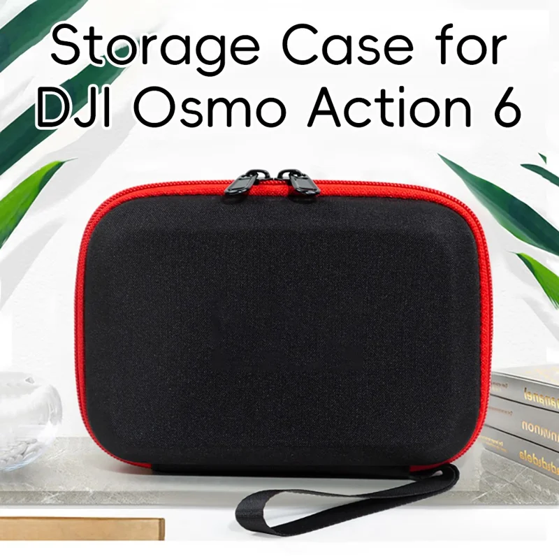 Tragecase für DJI Osmo Action 6 EVA-Hartschalen-Transportcase Zubehör Organizer Tragbare Reisetasche - Schwarz