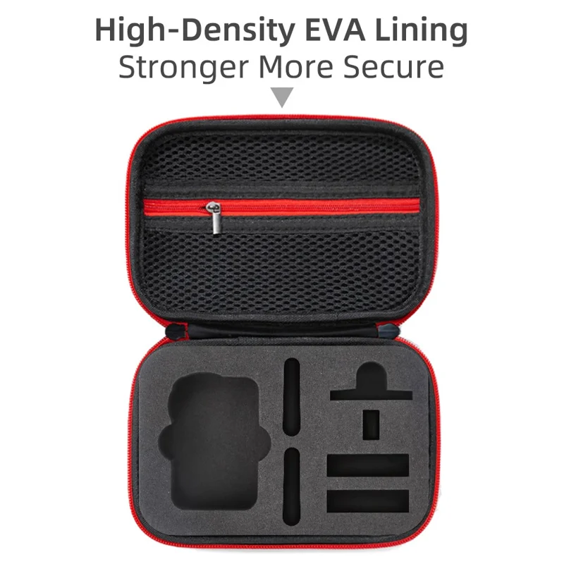 Tragecase für DJI Osmo Action 6 EVA-Hartschalen-Transportcase Zubehör Organizer Tragbare Reisetasche - Schwarz
