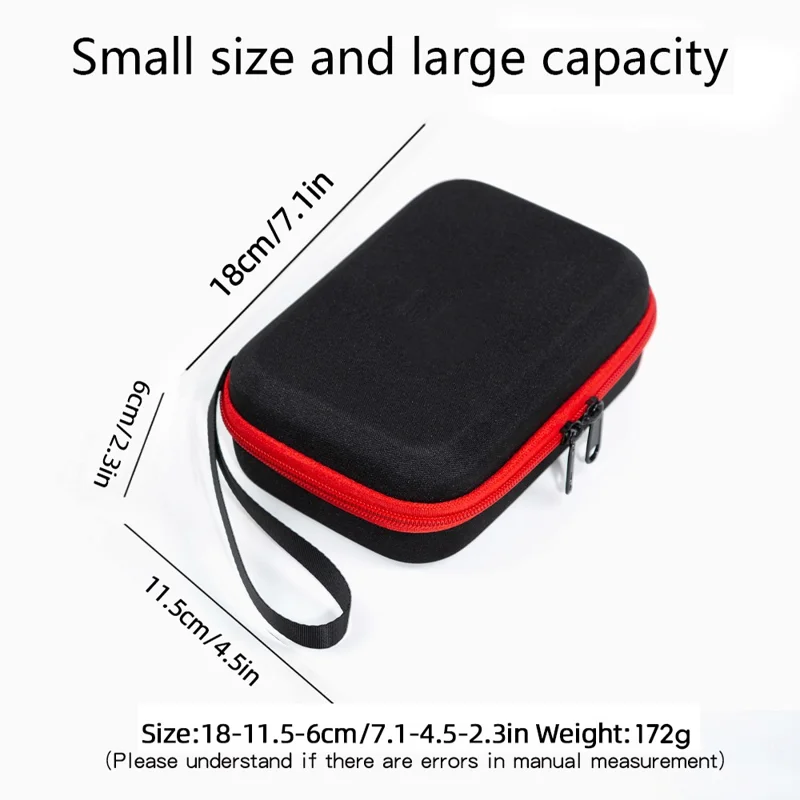 Tragecase für DJI Osmo Action 6 EVA-Hartschalen-Transportcase Zubehör Organizer Tragbare Reisetasche - Schwarz