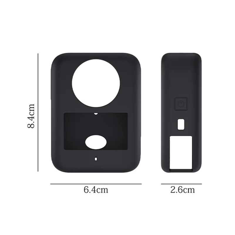 Custodia in Silicone per Fotocamera Panoramica DJI Osmo 360, Copertura Protettiva Antiurto e Antipolvere - Nero