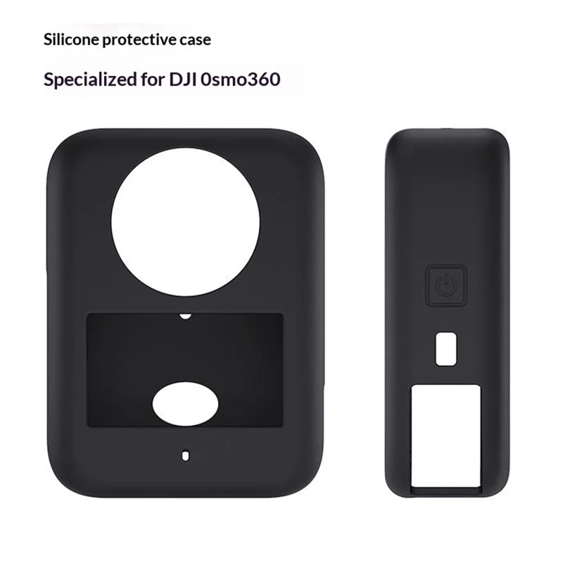 Custodia in Silicone per Fotocamera Panoramica DJI Osmo 360, Copertura Protettiva Antiurto e Antipolvere - Nero