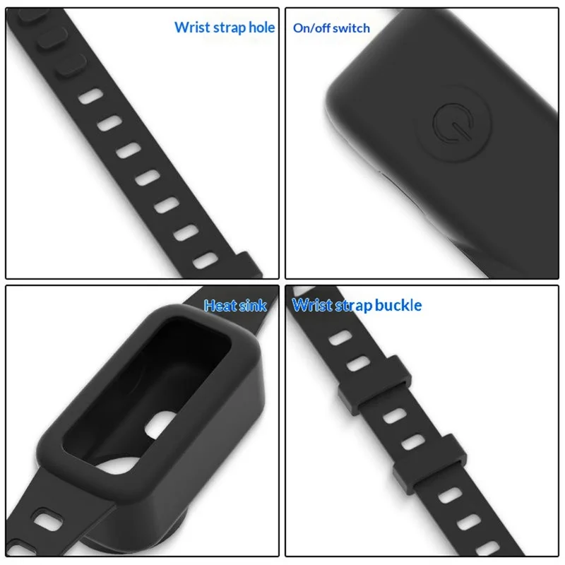 Cover Protettivo con Cinturino per DJI Osmo Nano Custodia in Silicone Antishock con Cinturino da Polso - Nero
